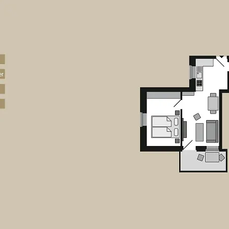 Strandvillen - Mit 1 Schlafzimmer Und Balkon Sv-004 Binz